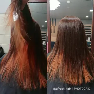 ロング カラー 先田 祐介のヘアスタイル