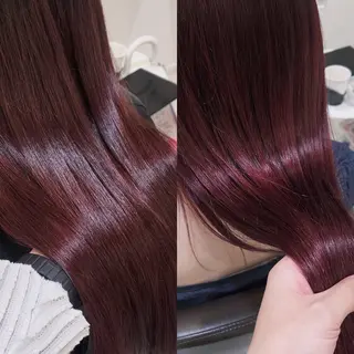 ロング カラー 💖大人韓国ヘア💖 韓国艶カラー【銀座】のヘアスタイル