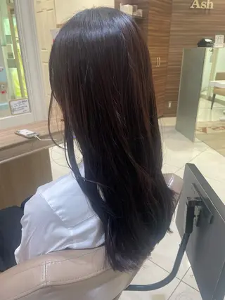 ロング カラー ヘアアレンジ 韓国ヘアメイク🎀/ 縮毛矯正✨山本媛香のヘアスタイル