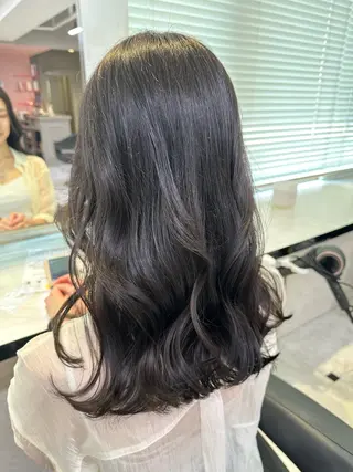 セミロング 💖ベージュ💖 MEARIのヘアスタイル