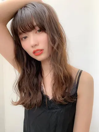 カラー 大人っぽ♡上品な暖色 ♡ブリーチなし♡のヘアスタイル