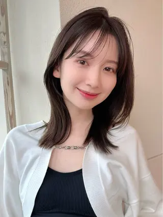 セミロング 市原 大翼のヘアスタイル