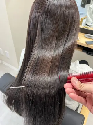 ロング 1%【横浜】 髪質改善&ケアカラーのヘアスタイル