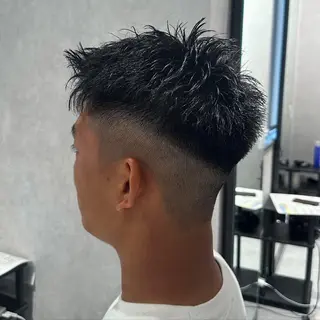 ショート パーマ ヘアアレンジ メンズ NEXT NEO所属・メンズヘア静岡 ✂︎Ryuheiのヘアスタイル