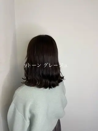セミロング メンズバレイヤージュ 斉藤春のヘアスタイル