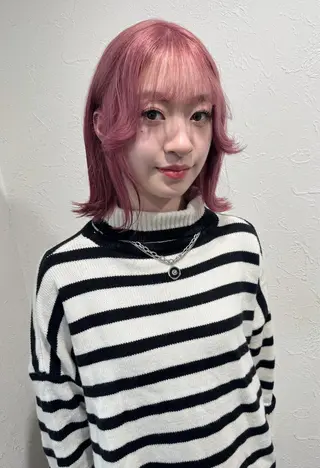 ミディアム ハイトーン/レイヤー /艶カラー🎀のヘアスタイル