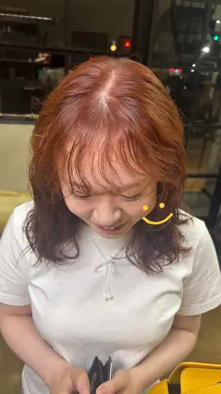 ミディアム cyan miwaのヘアスタイル