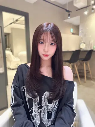 ロング 村上 万愛のヘアスタイル