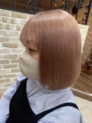 ミディアム カラー 【寺田町】ソリハシ アキラのヘアスタイル