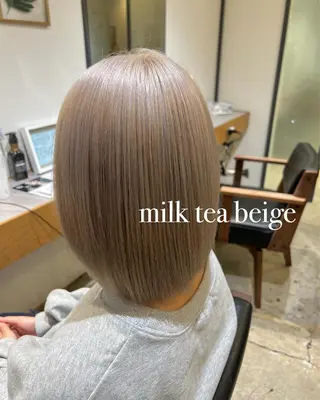 ミディアム カラー Kana 🍋 ハイトーン【高円寺】のヘアスタイル