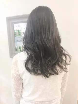 ロング カラー 中村 卓也のヘアスタイル