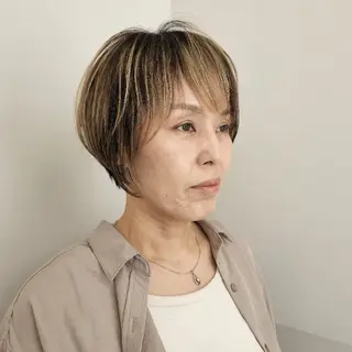 ショート カラー YUTORI hair&spa所属・ショート特化 上尾 YUTORIのヘアスタイル