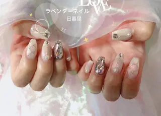 ネイル ラベンダー💖日暮里 ルル💖ネイルのネイルデザイン