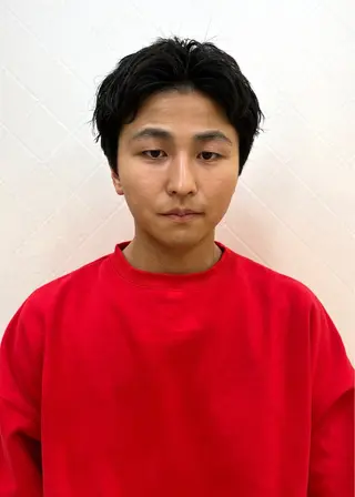 ショート メンズ 顔周りレイヤー／ 似合わせ／古津遼平のヘアスタイル