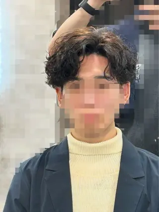 ショート カラー パーマ メンズ メンズ特化 👑YUTAのヘアスタイル