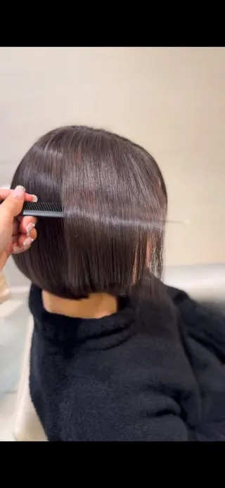 カラー ブラウン艶カラー / mizuki🎀のヘアスタイル