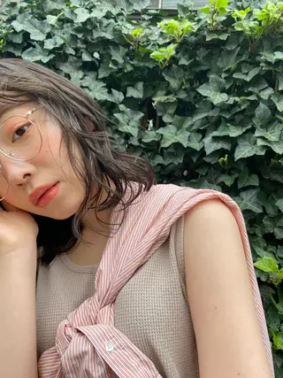 ミディアム カラー お任せヘア☘️☘️ 及川渚のヘアスタイル