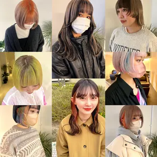 カラー RAIMA ハイトーン/レイヤーのヘアスタイル