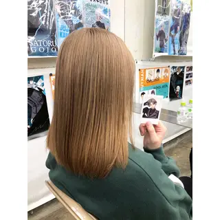 ミディアム カラー 推しカラー✨ オタク美容師ユウカのヘアスタイル