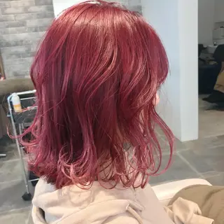 ミディアム 所渉/韓国レイヤー /ウルフカットのヘアスタイル