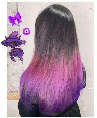 ロング カラー GARU-ガル-所属・TSUNO🦖 派手髪/オタク美容師のヘアスタイル