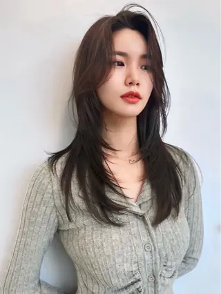 ロング カラー 巻ける縮毛矯正 Sachi🐰のヘアスタイル