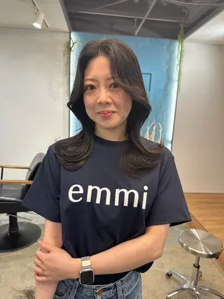 セミロング lit.所属・【lit.】SATO HIROSHIのヘアスタイル