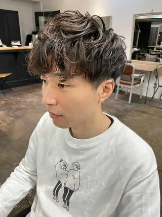 ショート メンズ メンズパーマ メンズ特化ryoのヘアスタイル
