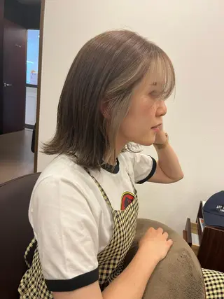 ミディアム カラー ヘアアレンジ ちひろ /似合わせカラーのヘアスタイル