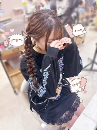 ロング ヘアアレンジ ヘアメイクpupe所属・pupe まいのヘアスタイル