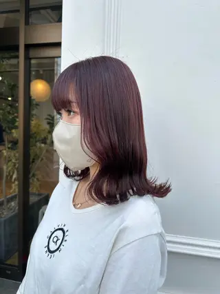 ミディアム カラー 【yate'】 Noanのヘアスタイル