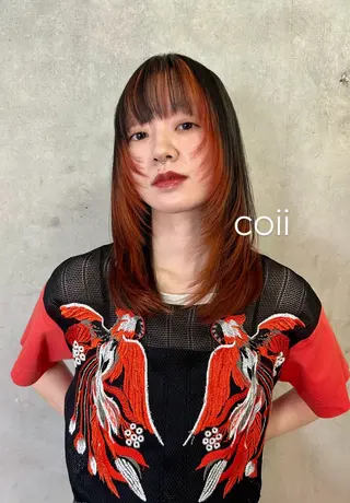 ミディアム 🤎指名No.1ハイ トーン🤎日向花🤎のヘアスタイル