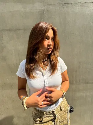 セミロング カラー lana hair 新宿/髪質改善のヘアスタイル