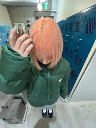 ショート カラー 無料カット/ハイ トーンカラー/きらのヘアスタイル