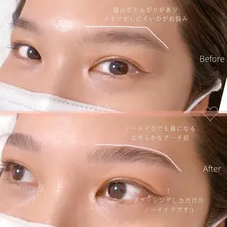 ロング カラー パーマ ヘアアレンジ メンズ キッズ ネイル マツエク・マツパ アイブロウ 眉毛専門サロン 【muni】福島野田の眉毛・アイブロウイメージ