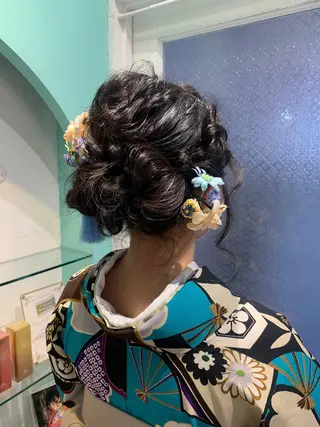 セミロング 透けるbrown カラー🎗♡yukaのヘアスタイル