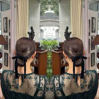 ミディアム レイヤー/ボブ/ ミニボブ/AOIのヘアスタイル