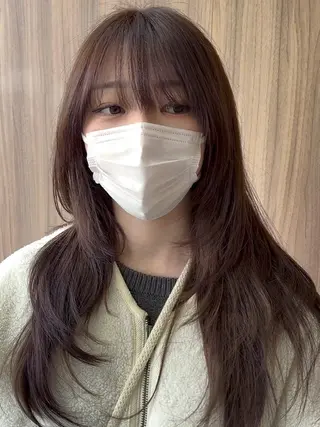 ロング カラー 【透明感カラー】/ 【レイヤー】保坂拓也のヘアスタイル