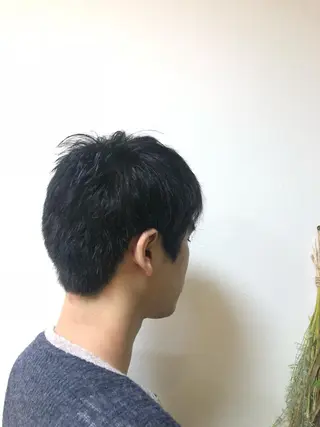 ショート メンズ うる艶レイヤーカット hinakoのヘアスタイル