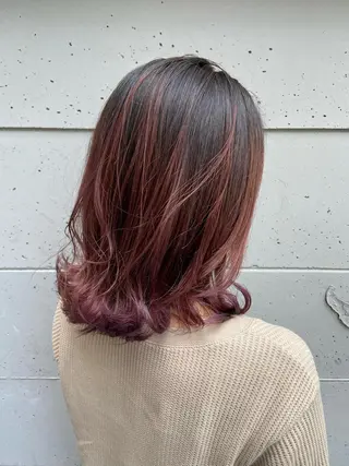 ミディアム カラー 川端 康介のヘアスタイル