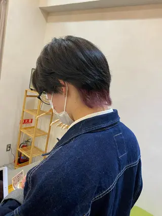 カラー メンズ 透明感/艶髪/ 石山浩二のヘアスタイル