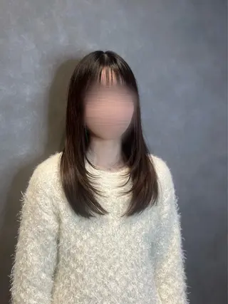 セミロング Yuito /仙台/パーマモデルのヘアスタイル