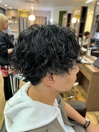 メンズ 鬼松沙弥 ❤︎メンズパーマのヘアスタイル