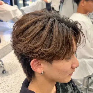 ショート パーマ メンズ Ace men's salon 名駅所属・あずこう/メンズヘア /メンズパーマのヘアスタイル