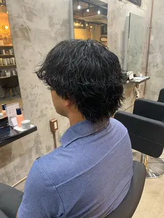 パーマ メンズ ⚡️メンズパーマ特化 mens支持◎/忠地のヘアスタイル