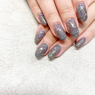 ネイル ゴテゴテ💙ワンホン リオナのネイルデザイン