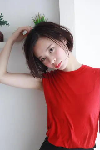 ミディアム HOODS hair salon所属・透明感カラー🌿ボブ ✨飛田　ケイのヘアスタイル