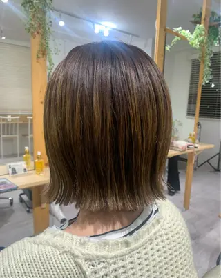 ショート ツヤカラー🤍 ARISAのヘアスタイル