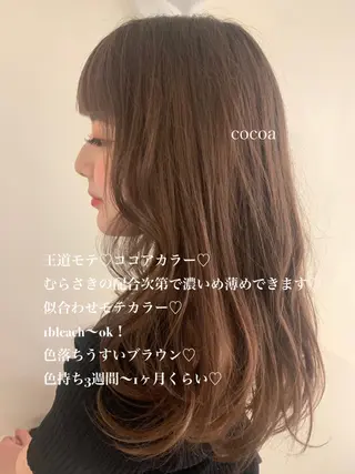 カラー ラベンダー/レイヤー スタイル🤎mamiのヘアスタイル