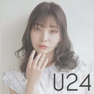 セミロング 似合わせカット暖色 カラーhiyonaのヘアスタイル